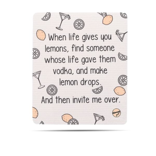 When Life Gives You Lemons Swedish Dish cloth