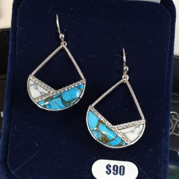 Montana Silversmiths Western Lifestyle Turquoise Drop/Dangle Earrings
