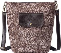 Jolly Anngoti Canvas & Cowhide Handmade Crossbody Bag