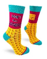Fabdaz Don t Be a Twatwaffle Funny Novelty Crew Socks for Women