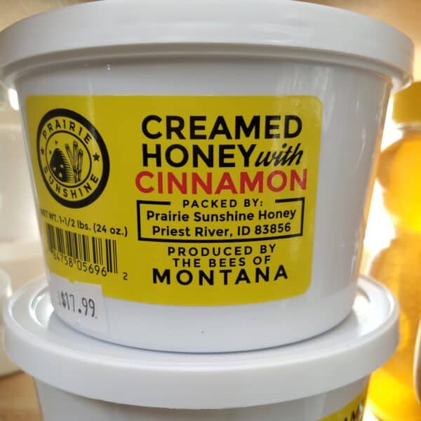 OCF Creamed Honey w/Cinnamon 24oz