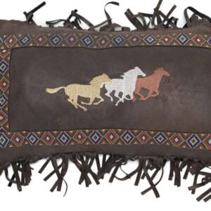 Three Horses Pillow
