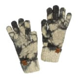 Britt's Knits Womens Soft Warm Double Ribbed Knit Tie Dye Style Cuffed Gloves