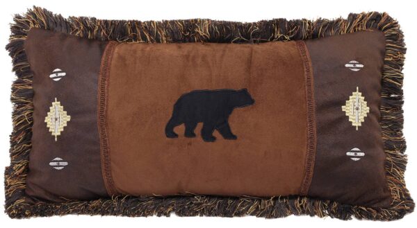 Bear and Diamonds Pillow