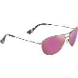 Maui Jim Baby Beach 56mm Mirrored PolarizedPlus2® Aviator Sunglasses in Rose Gold/Maui Sunrise
