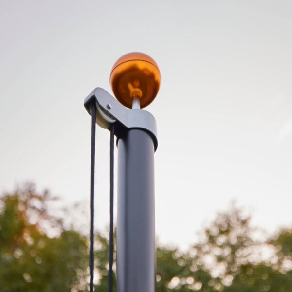 Fairybell | Sectional Flagpole | 20ft | Black | Aluminum